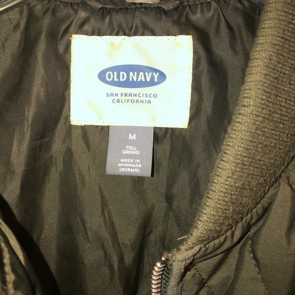 OLD NAVY Quilted Army Green Vest Size Medium M - Picture 2 of 6